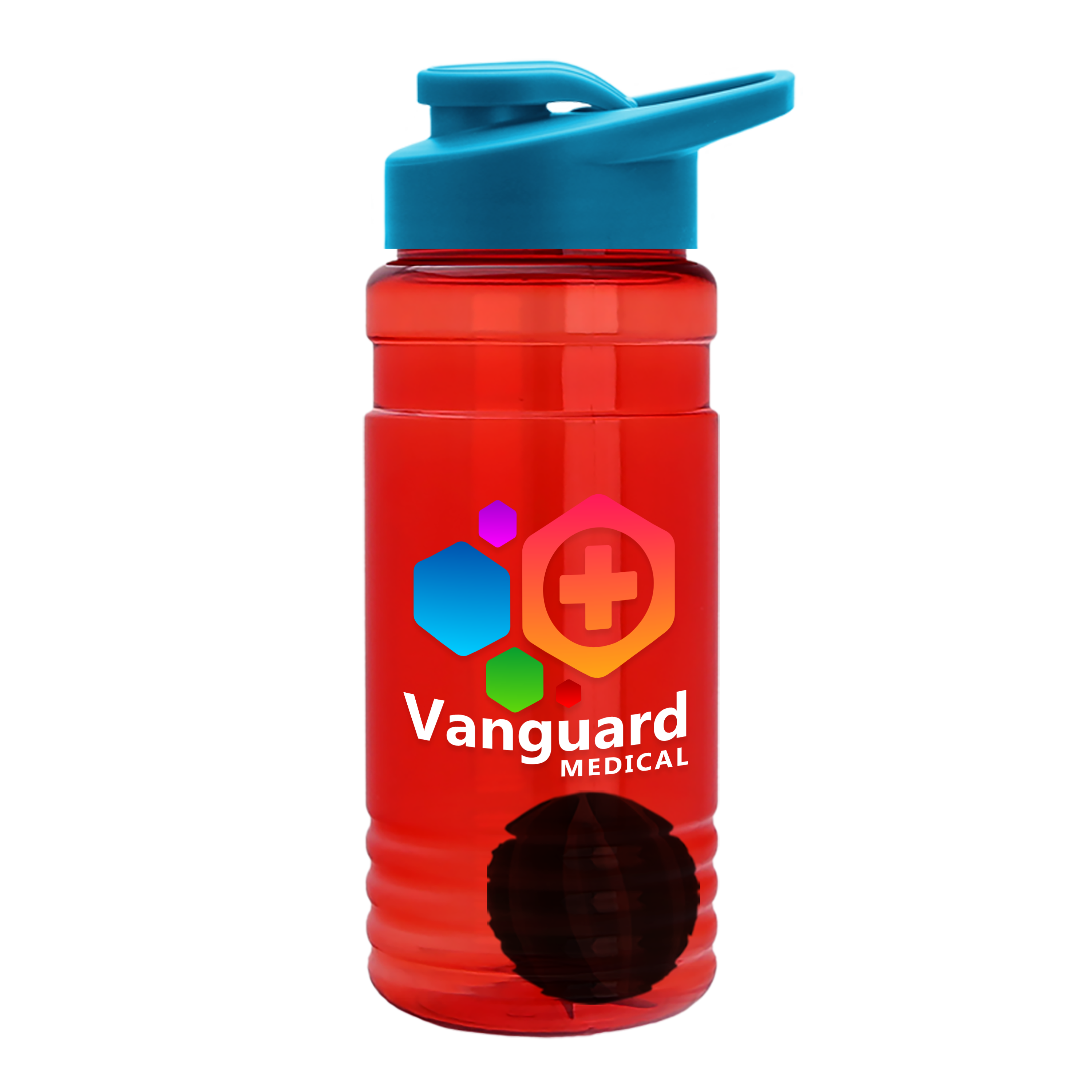 Garyline® Groove Tritan® Shaker Bottle with Drink-Thru Lid and Mixing Ball, 20 oz. — view 510